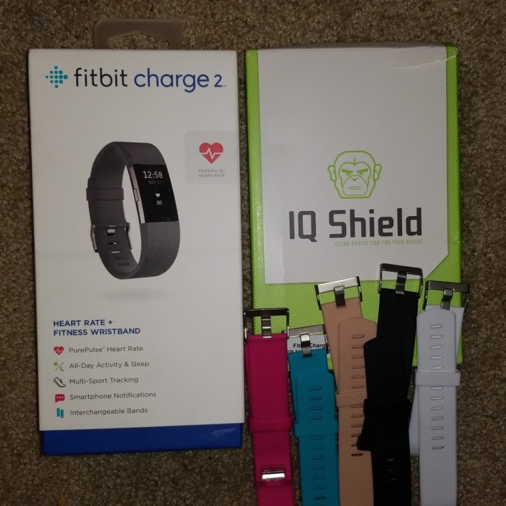 Fitbit Charge 2 HR with accessories